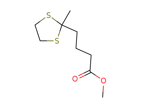 Molecular Structure of 146405-06-3 (methyl 5,5-ethylenedithiohexanoate)
