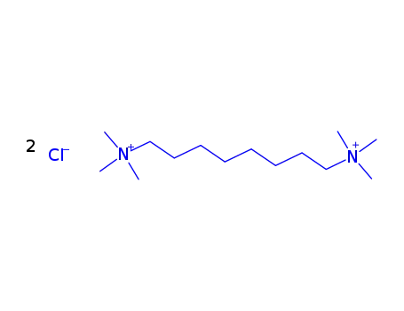 Molecular Structure of 56971-26-7 (HEXAMETHYLOCTAMETHYLENEBISAMMONIUMCHLORIDE)