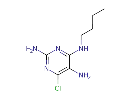 Molecular Structure of 6270-25-3 (N~4~-butyl-6-chloropyrimidine-2,4,5-triamine)