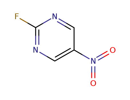 Molecular Structure of 62802-41-9 (2-FLUORO-5-NITROPYRIMIDINE)