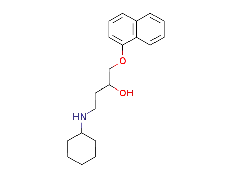 Molecular Structure of 57281-35-3 (naphthoxybutanolcyclohexylamine)