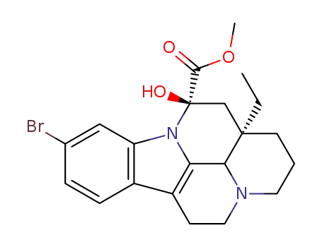 Molecular Structure of 79952-00-4 ((+-)-11-Bromovincamine)