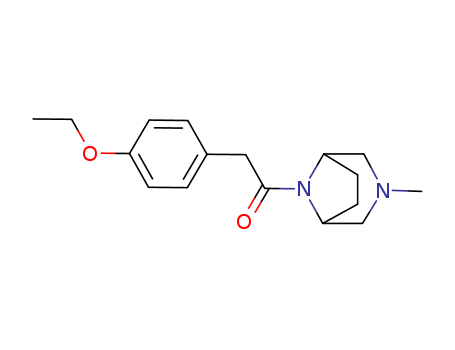 57269-45-1,8-(p-Ethoxyphenylacetyl)-3-methyl-3,8-diazabicyclo(3.2.1)octane,3,8-Diazabicyclo[3.2.1]octane,8-[(4-ethoxyphenyl)acetyl]-3-methyl- (9CI)