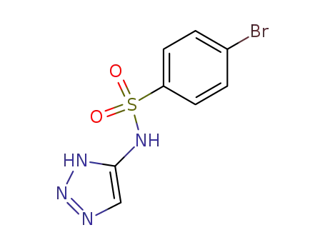 Molecular Structure of 57241-11-9 (4-bromo-N-(2H-1,2,3-triazol-4-yl)benzenesulfonamide)