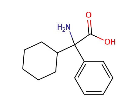 Molecular Structure of 57496-24-9 (2-AMINO-2-CYCLOHEXYL-2-PHENYLACETIC ACID)