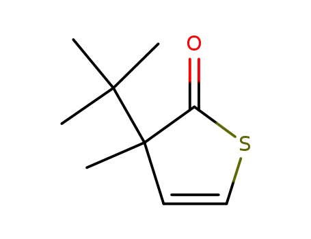 Molecular Structure of 57556-18-0 (2(3H)-Thiophenone,3-(1,1-dimethylethyl)-3-methyl-)