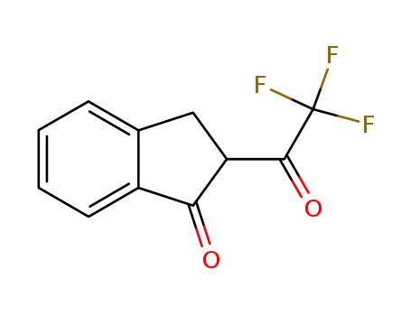 Molecular Structure of 576-12-5 (2-(TRIFLUOROACETYL)INDAN-1-ONE)