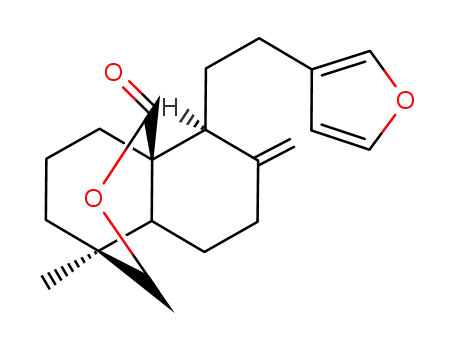 3H-4,8a-Propano-1H-2-benzopyran-1-one, 8-(2-(3-furanyl)ethyl)hexahydro-4-methyl-7-methylene-, (4R-(4alpha,4aalpha,8beta,8aalpha))-