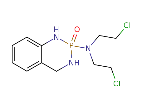 Molecular Structure of 57341-46-5 (N,N-bis(2-chloroethyl)-1,2,3,4-tetrahydro-1,3,2-benzodiazaphosphinin-2-amine 2-oxide)