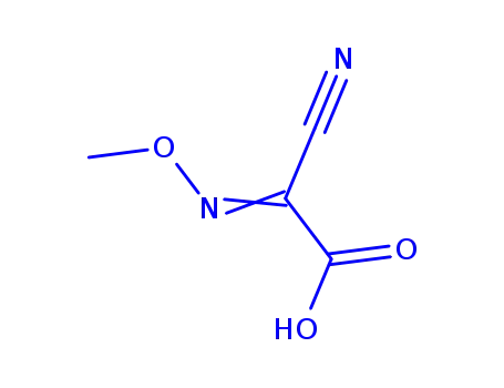 Molecular Structure of 57336-69-3 (CYANO(METHOXYIMINO)ACETIC ACID)
