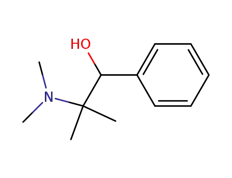 Molecular Structure of 52486-75-6 (2-dimethylamino-2-methyl-1-phenyl-propan-1-ol)