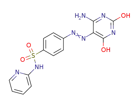 Molecular Structure of 52477-30-2 (4-[2-(4-amino-2,6-dioxo-1,6-dihydropyrimidin-5(2H)-ylidene)hydrazino]-N-pyridin-2-ylbenzenesulfonamide)