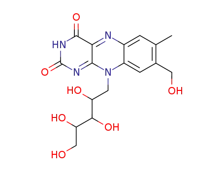 Molecular Structure of 52134-62-0 (8-hydroxymethylriboflavin)