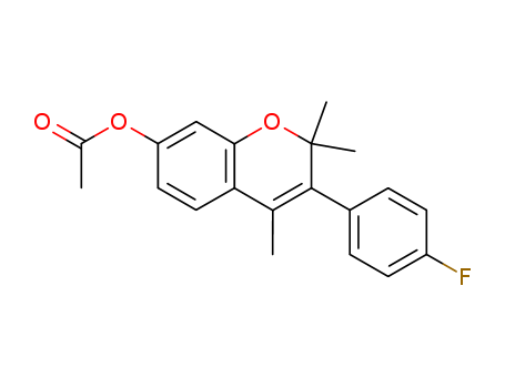 2H-1-Benzopyran-7-ol,3-(4-fluorophenyl)-2,2,4-trimethyl-, 7-acetate cas  5218-91-7
