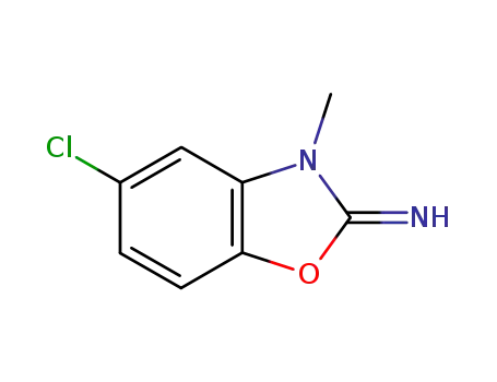 Molecular Structure of 64037-23-6 (5-Chloro-3-methyl-2(3H)-benzoxazolimine)