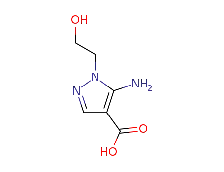 Molecular Structure of 58046-50-7 (5-amino-1-(2-hydroxyethyl)pyrazole-4-carboxylic acid)