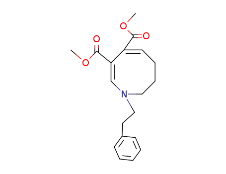 Molecular Structure of 57740-41-7 (dimethyl (2E,4E)-1-(2-phenylethyl)-1,6,7,8-tetrahydroazocine-3,4-dicarboxylate)