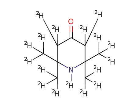 Molecular Structure of 52168-48-6 (4-OXO-2,2,6,6-TETRAMETHYLPIPERIDINE-D17)