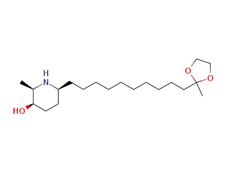 (2R,3R,6S)-2-Methyl-6-[10-(2-methyl-[1,3]dioxolan-2-yl)-decyl]-piperidin-3-ol