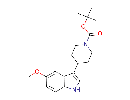 Molecular Structure of 951174-11-1 (tert-Butyl 4-(5-methoxy-1H-indol-3-yl)-1-piperidinecarboxylate)