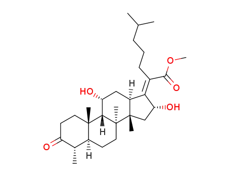 2-[(4S,5S,8S,9S,10S,11R,13R,14S,16R)-11,16-Dihydroxy-4,8,10,14-tetramethyl-3-oxo-hexadecahydro-cyclopenta[a]phenanthren-(17Z)-ylidene]-6-methyl-heptanoic acid methyl ester