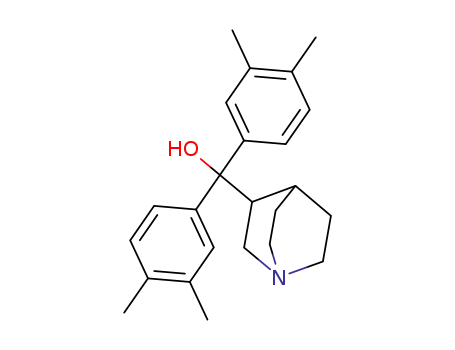 Molecular Structure of 57734-80-2 (1-azabicyclo[2.2.2]oct-3-yl[bis(3,4-dimethylphenyl)]methanol)