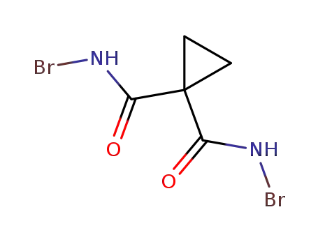 Molecular Structure of 112112-22-8 (1,1-Cyclopropanedicarboxamide, N,N'-dibromo-)