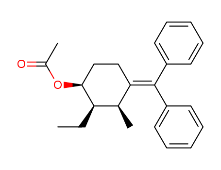 4-(DIPHENYLMETHYLENE)-2-ETHYL-3-METHYLCYCLOHEXANOL ACETATE