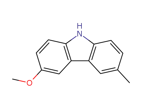 Molecular Structure of 5234-30-0 (6-methoxy-3-methyl-9H-carbazole)