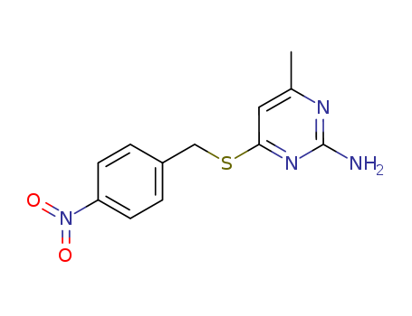 6308-31-2,4-methyl-6-[(4-nitrophenyl)methylsulfanyl]pyrimidin-2-amine,Pyrimidine,2-amino-4-methyl-6-[(p-nitrobenzyl)thio]- (6CI,8CI); NSC 42019