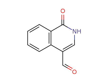 Molecular Structure of 63125-40-6 (1-Oxo-1,2-dihydroisoquinoline-4-carbaldehyde)