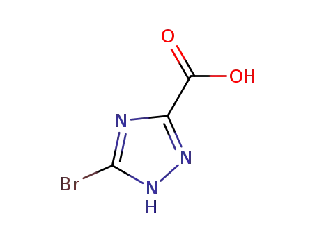 Molecular Structure of 674287-63-9 (5-BROMO-1H-1,2,4-TRIAZOLE-3-CARBOXYLIC ACID)
