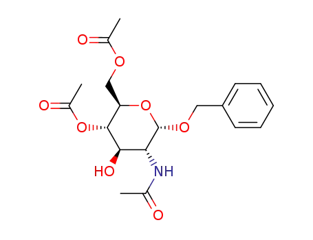 Molecular Structure of 67535-70-0 (BENZYL-2-ACETAMIDO-2-DEOXY-4,6-DI-O-ACETYL-ALPHA-D-GLUCOPYRANOSIDE)