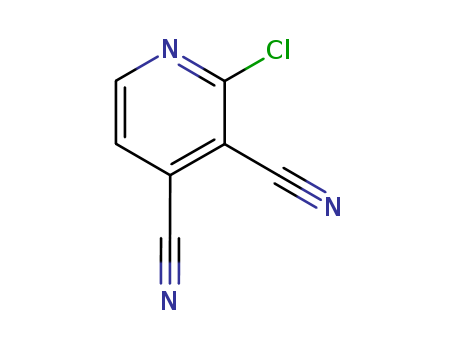 Molecular Structure of 132784-64-6 (3,4-Pyridinedicarbonitrile, 2-chloro-)