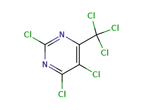 Molecular Structure of 74039-25-1 (2,4,5-Trichloro-6-(trichloromethyl)pyrimidine)