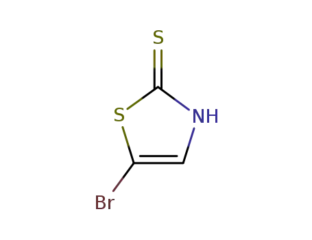 Molecular Structure of 63329-71-5 (5-BROMO-2-THIAZOLETHIONE)