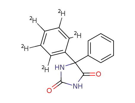 Molecular Structure of 63435-68-7 (5,5-DIPHENYLHYDANTOIN-D5 98 ATOM % D)
