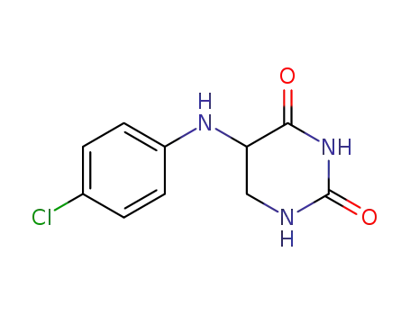 Molecular Structure of 6340-68-7 (5-[(4-chlorophenyl)amino]dihydropyrimidine-2,4(1H,3H)-dione)