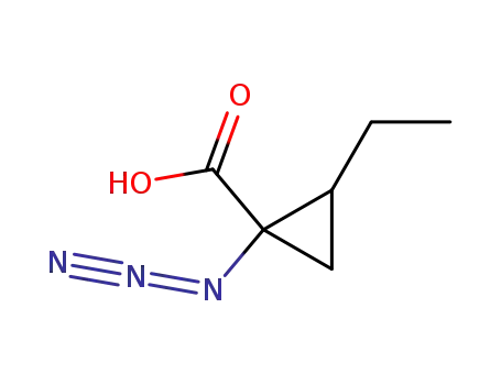 1-Azido-2-ethyl-cyclopropanecarboxylic acid