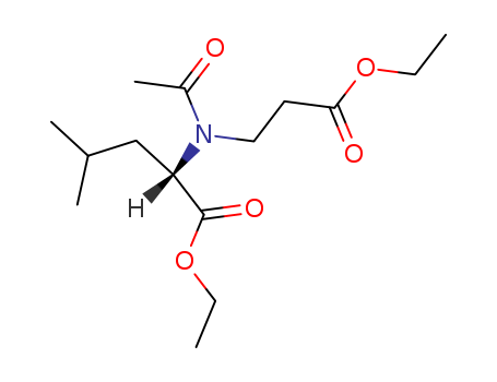Leucine, N-acetyl-N-(2-carboxyethyl)-, diethyl ester, L-(8CI) cas  6333-53-5