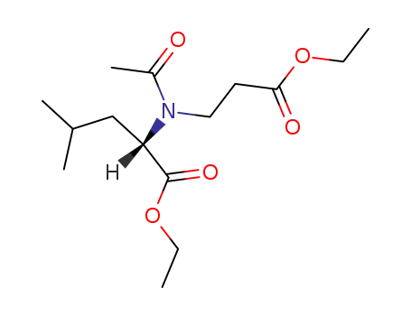 Molecular Structure of 6333-53-5 (ethyl N-acetyl-N-(3-ethoxy-3-oxopropyl)leucinate)