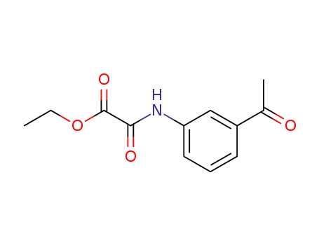 Molecular Structure of 6345-11-5 (ethyl (3-acetylphenyl)carbamoylformate)