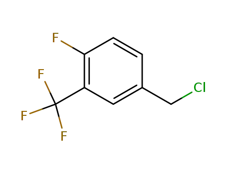 Molecular Structure of 67515-62-2 (3-Trifluoromethyl-4-fluorobenzyl chloride)