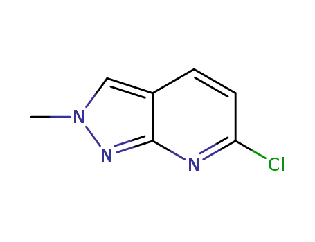 Molecular Structure of 1616099-29-6 (6-chloro-2-methyl-2H-pyrazolo[3,4-b]pyridine)