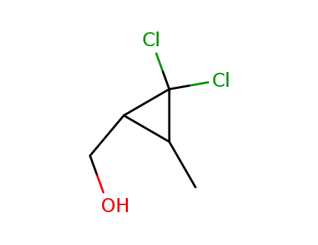 Molecular Structure of 79107-25-8 (Cyclopropanemethanol, 2,2-dichloro-3-methyl-)