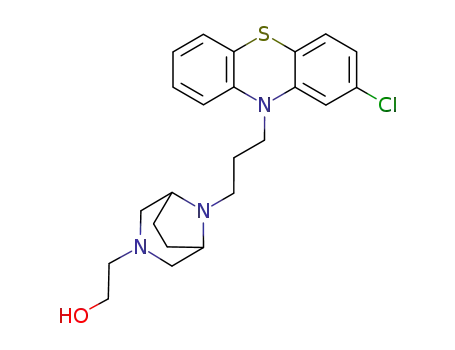 Molecular Structure of 6381-33-5 (8-[3-(2-Chloro-10H-phenothiazin-10-yl)propyl]-3,8-diazabicyclo[3.2.1]octane-3-ethanol)