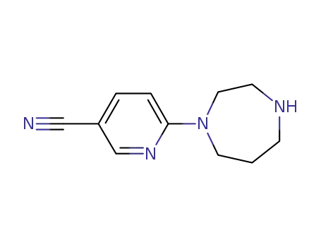 Molecular Structure of 683274-59-1 (6-(1,4-DIAZEPAN-1-YL)NICOTINONITRILE)