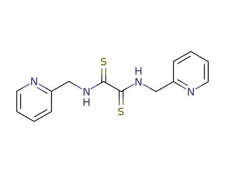 Molecular Structure of 63905-02-2 (N,N'-Bis[(2-pyridinyl)methyl]dithioxamide)