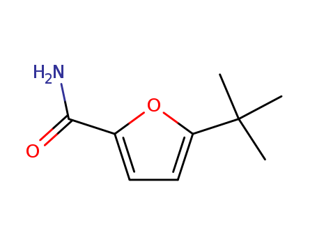 63956-89-8,5-tert-Butyl-2-furancarboxamide,Furan,5-carbamoyl-2-tert-butyl;2-FURAMIDE,5-tert-BUTYL;