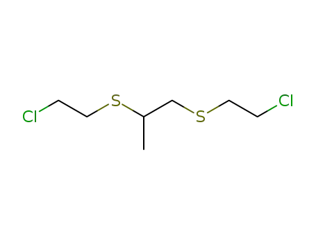 Molecular Structure of 63905-09-9 (Propane,1,2-bis[(2-chloroethyl)thio]-)